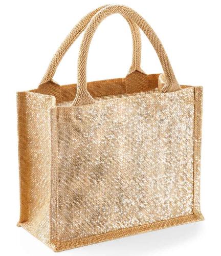 Westford Mill Shimmer Jute Mini Gift Bag - NTG - ONE